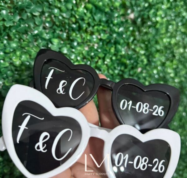 Lentes corazon personalizados