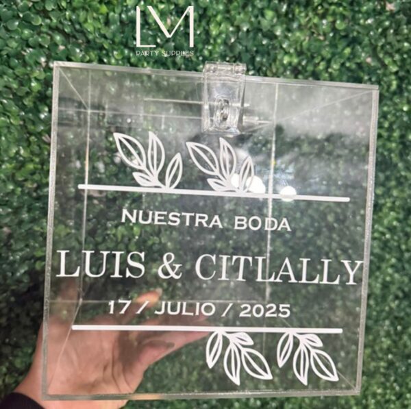 Caja de Acrílico Transparente para sobres
